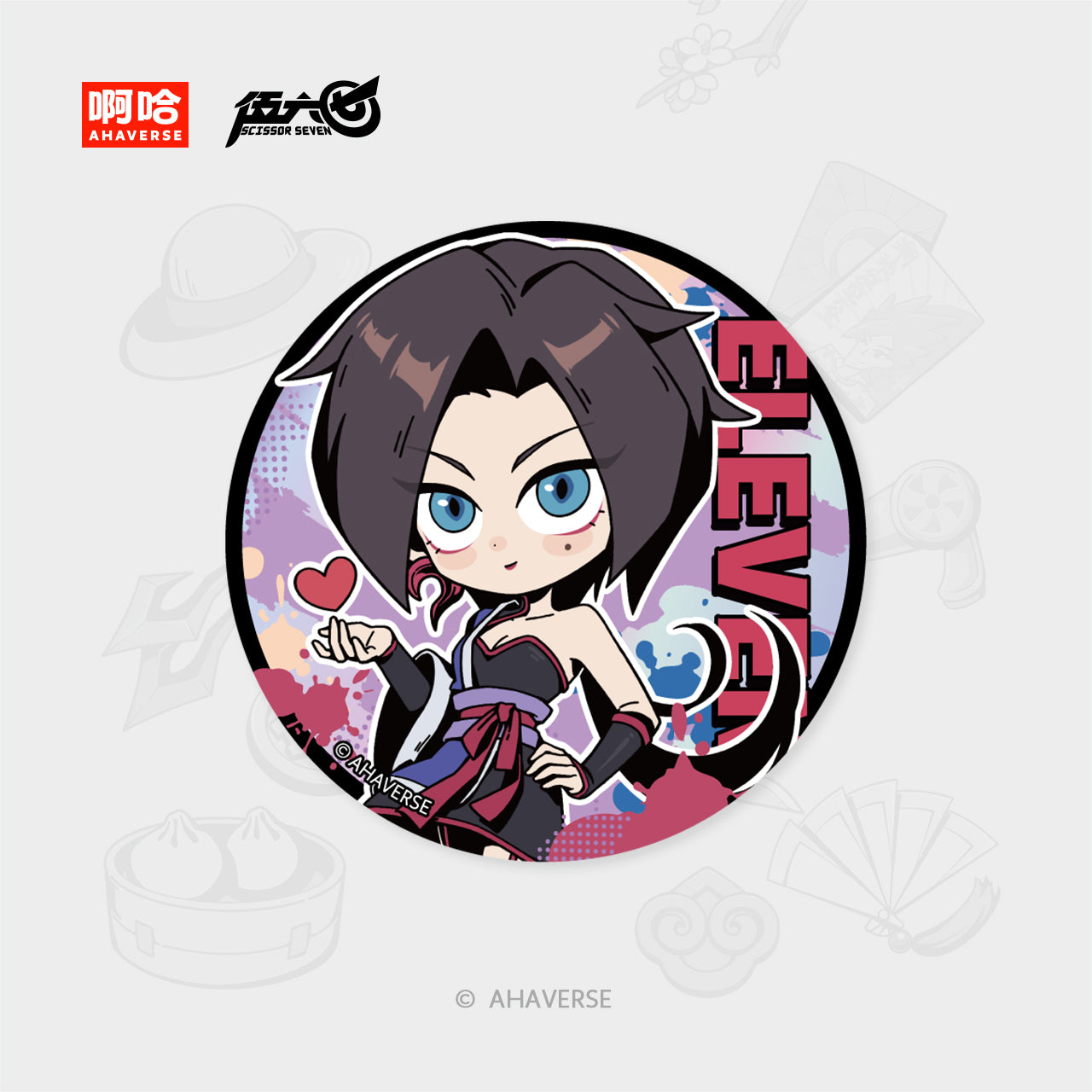 Scissor Seven 7th Anniversary Series Character Badge