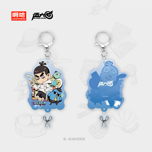 Scissor Seven 7th Anniversary Series Acrylic Keychain