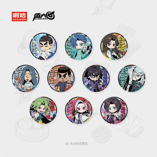 Scissor Seven 7th Anniversary Series Character Badge
