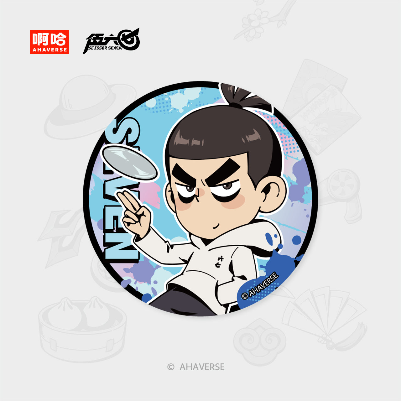 Scissor Seven 7th Anniversary Series Character Badge
