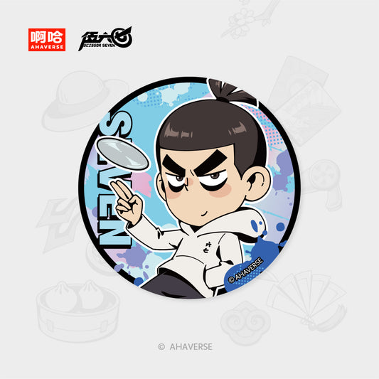 Scissor Seven 7th Anniversary Series Character Badge