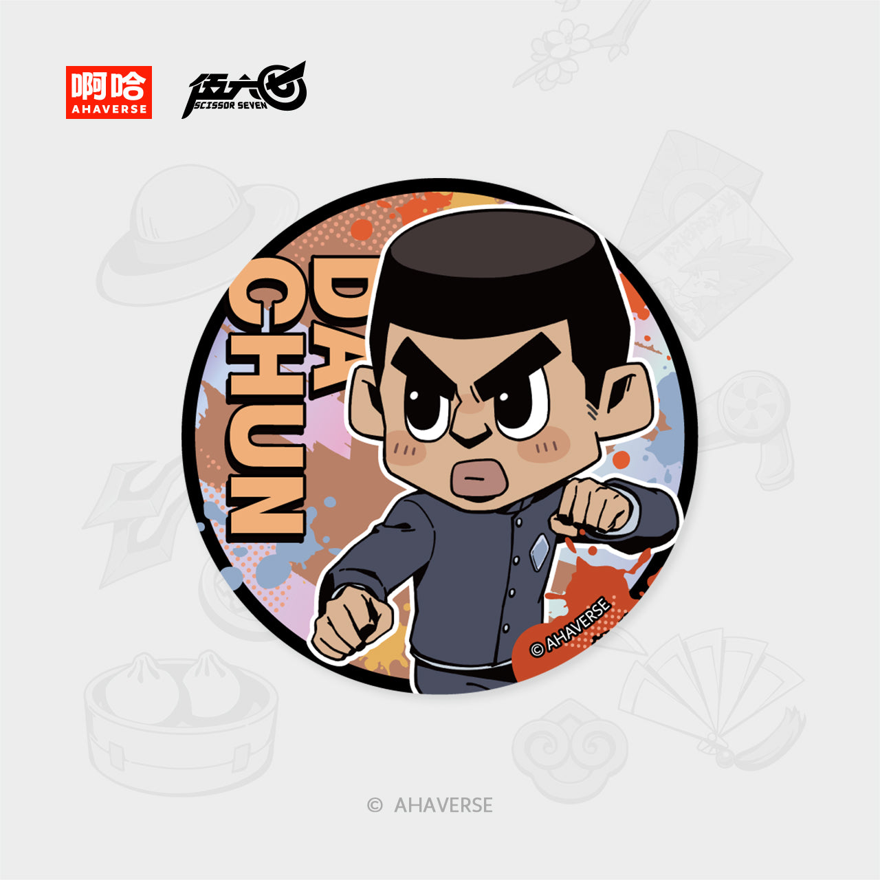 Scissor Seven 7th Anniversary Series Character Badge