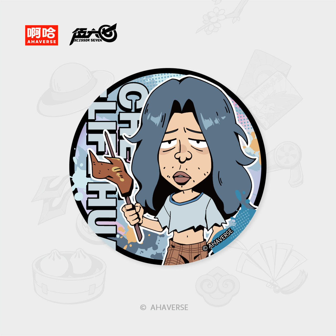 Scissor Seven 7th Anniversary Series Character Badge