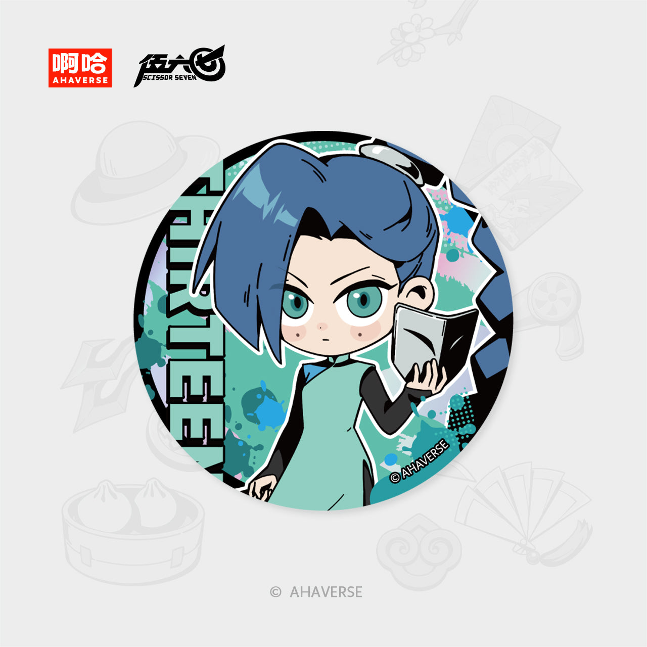 Scissor Seven 7th Anniversary Series Character Badge